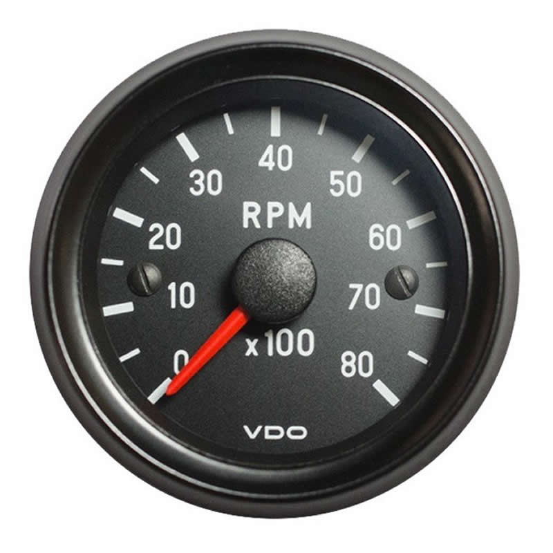 VDO Cockpit International Tachometer 8.000 RPM 52mm 12V gauge